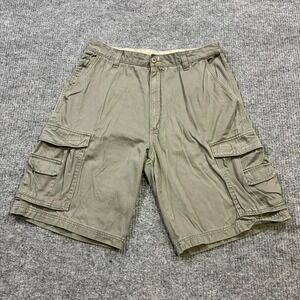 Bert Pulitzer Outdoor Cargo Shorts Mens 34 Green 100% Cotton Utility Classic
